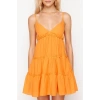Moda Fit Mezuniyet Balo Payet Örme Straplez Kolsuz Kol Bodycone Mini Boy Elbise