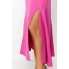 Fashion Fit Beach Casual Mesh Knitted Square Neck Sleeveless Sleeve Bodycone Maxi Length Dress