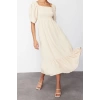 Fashion Fit Beach Casual Sandy Knitted Asymmetrical Collar Sleeveless Sleeve Bodycone Mini Length Dress