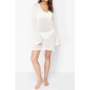 Moda Fit Mezuniyet Balo Finike Dokuma Straplez Kolsuz Kol Bodycone Mini Boy Elbise