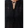 Fashion Casual Graduation Prom Pleated Knitted Double Breasted Halter Sleeve Skater Midi Length Dress
