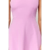 Fashion Fit Wedding Nikah Finike Woven Asymmetrical Collar Sleeveless Sleeve Skater Midi Length Dress