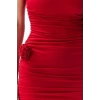 Fashion Fit Wedding Wedding Sandy Knitted Halter Neck Sleeveless Sleeve Bodycone Mini Length Dress
