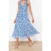 Fashion Regular Day Night Tulle Knitted V Neck Sleeveless Sleeve A-Line Maxi Length Dress