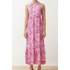 Fashion Regular Casual Daily Crepe Knitted Polo Collar Sleeveless Sleeve A-Line Maxi Length Dress