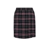 Fashion Plus Size Pleated Plaid Pattern Day Night Mini Length Plaid Patterned Tweed Skirt