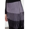 Fashion Regular Color Block Pattern Casual Midi Length Color Block Knit Skirt
