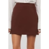 Fashion A-line Plain Pattern Casual Mini Length Basic High Waist A-line Mini Length Woven Skirt