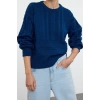 Style Modern Women Regular Standard Sleeve Crew Neck Hair Knitted Sweater