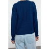 Style Modern Women Regular Standard Sleeve Crew Neck Hair Knitted Sweater