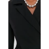 Fashion Style Regular Jacket Collar Mini Length Woven Dress