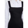 Fashion Style Regular Shirt Collar Mini Length Shirt Detailed Fitted Body-Sit Woven Dress