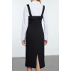 Fashion Style Regular Shirt Collar Mini Length Shirt Detailed Fitted Body-Sit Woven Dress