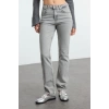 Style Women Fashion Denim Jeans Pants Long Straight Leg Low Waist Comfort Straight Jeans