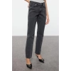 Style Women Fashion Denim Jeans Pants Long Straight Leg Low Waist Comfort Straight Jeans