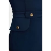 Fashion Style Regular Crew Neck Mini Length Plain Dress