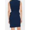 Fashion Style Regular Crew Neck Mini Length Plain Dress