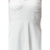 Fashion Style Regular Heart Neck Maxi Length Drape Detailed Woven Dress