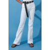 Stil Kadın Moda Denim Kot Pantolon Regular İspanyol Paça Beyaz Yüksek Bel Jeans