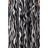 Kolsuz Halter Yaka Fuşya Animal Shift Boyundan Bağlamalı Halter Yaka Shally Maxi Dokuma Elbise
