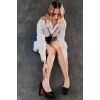 Stil Modern Kadın Bebe Mavi Kalın Topuklu Ayakkabı Stiletto Özel Tasarım Gündüz Gece Abiye Ayakkabı