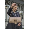 Kaplamalı El Ve  Omuz Çantasi Bej