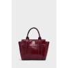 Mini Tote El Ve Omuz Çantası Bordo