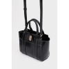 Mini Tote El Ve Omuz Çantası Bordo