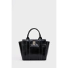 Mini Tote El Ve Omuz Çantası Bordo