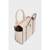 Mini Tote El Ve Omuz Çantası Bordo