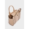 Mini Tote El Ve Omuz Çantası Bordo