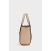 Mini Tote El Ve Omuz Çantası Bordo