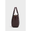 Mini Tote El Ve Omuz Çantası Bordo