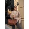 Tokalı Tote Çanta Vizon
