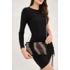 Bella Taşlı Clutch El Ve Omuz Kadın Çanta - Taş Sıralı