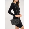 Bella Taşlı Clutch El Ve Omuz Kadın Çanta - Taş Sıralı