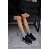Bağcık Detaylı Fileli Sneaker Ve Günlük Spor Ayakkabı Siyah-Gri