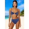 Simli Bikini Takımı Hızlı Kuruyan UV Korumalı Özel Tasarım Esnek Kumaş Plaj Ve Havuz İçin