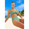 Simli Bikini Takımı Hızlı Kuruyan UV Korumalı Özel Tasarım Esnek Kumaş Plaj Ve Havuz İçin