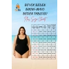 Konforlu Rahat Kesim Büyük Beden Mayo Plus Size Su Sporları İçin Plaj Ve Havuz