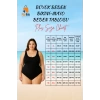 Konforlu Rahat Kesim Büyük Beden Mayo Geniş Battal Boy Plus Size