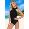 Halter Drape Mayo Yaz Koleksiyonu Yüksek Konfor Plaj Ve Havuz İçin Mayosu