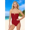 Straplez Mayo Yaz Koleksiyonu Swimsuit Klora Dayanıklı Havuz Mayosu Esnek Kumaş Yüzme