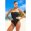 Straplez Fırfırlı Mayo Özel Tasarım Hızlı Kuruyan Ergonomik Kesim Su Sporu Kıyafeti