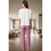 2li Pijama Takımı Nefes Alan Örme Kumaş Rahat Kalıp Şık Görünüm Uzun Ömürlü