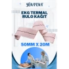 100 Adet Rulo Ekg Ecg 50mmx20metre Tam Metrajlı Yüksek Kaliteli Hassas Karelajlı Rulo Termal Kağıt