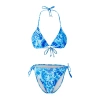 Kadın Yeni Sezon Ayarlanabilir Askılı Çıkarılabilir Pedli Üçgen Bikini Takımı Deniz Plaj Mayo