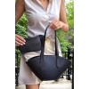 Kadın El ve Omuz Kullanımlı Çıkarılabilir Cüzdanlı Modern Kesim Shopper Çanta