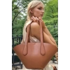 Kadın El ve Omuz Kullanımlı Çıkarılabilir Cüzdanlı Modern Kesim Shopper Çanta