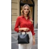 Kadın Şık Yumuşak Shopper Ayarlanabilir Askılı Deri Omuz Çantası Geniş Hacimli Günlük